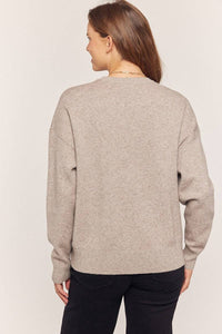 Ohio Sweater - Silvery Grey/Cherry