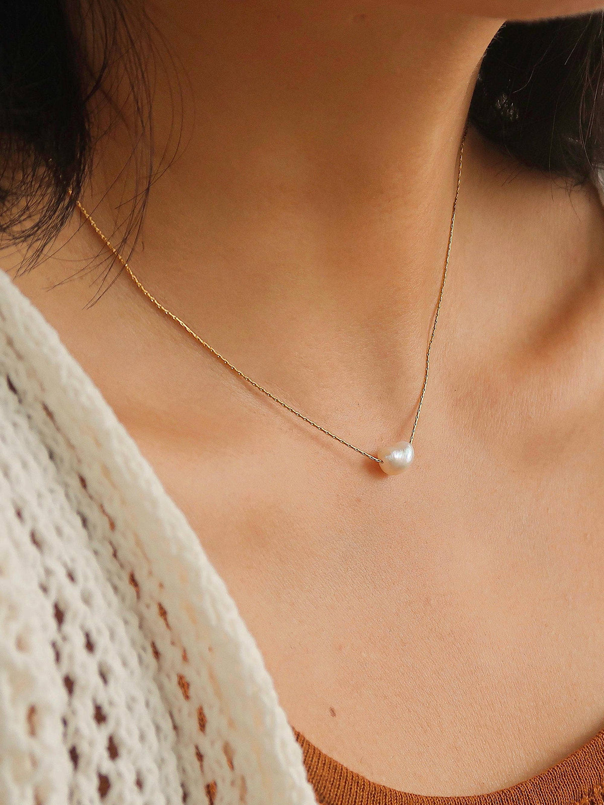Kinney Natural Pearl Necklace