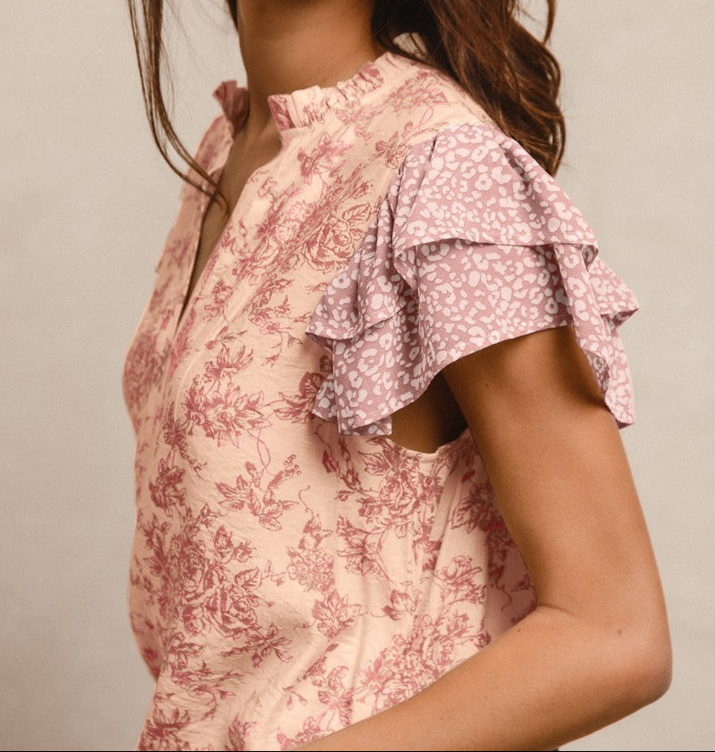 Marina Rose Ruffle Top