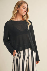 Effortless layering Top - Black