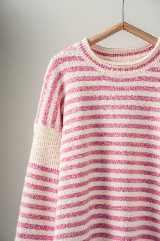 Striped Knit  Sweater