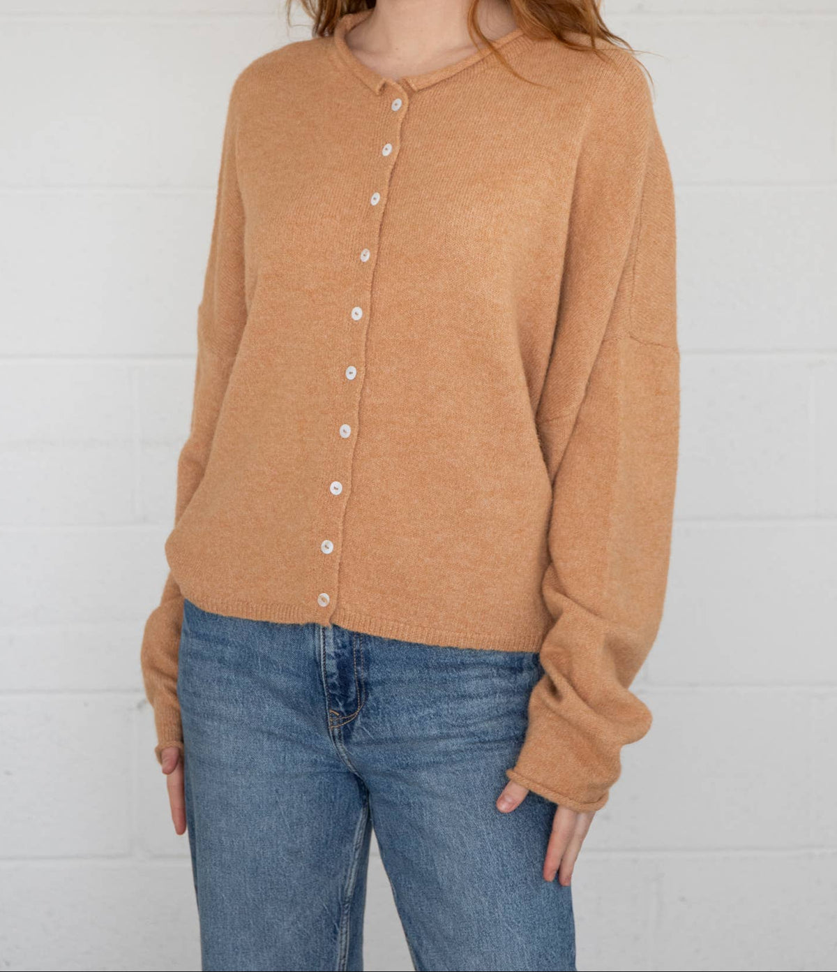 Camel Piper Cardigan