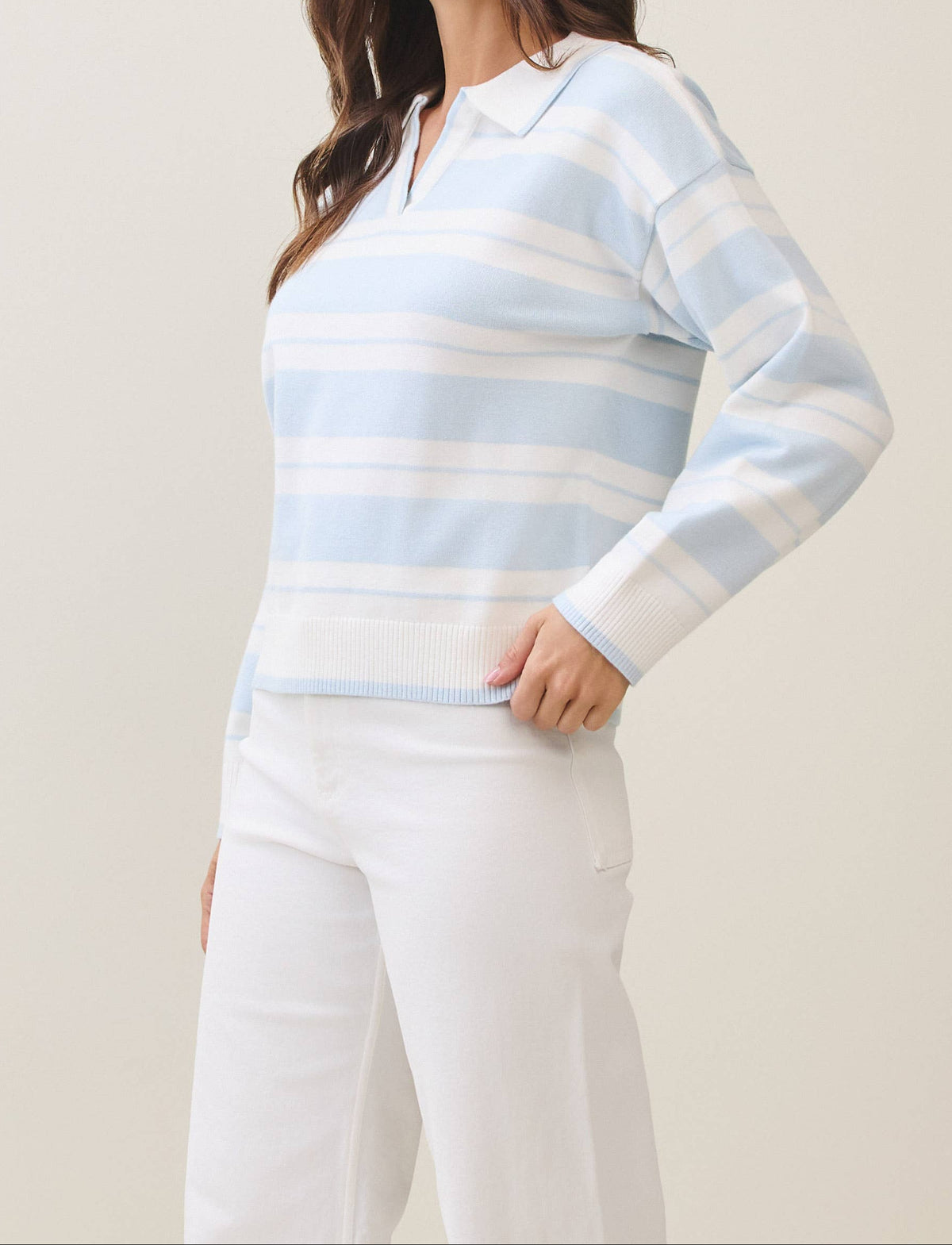 Soft Horizon Striped Sweater