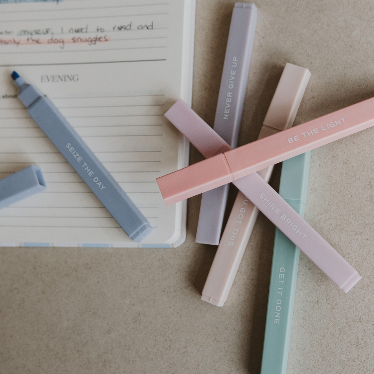 Neutral Motivational Highlighter Set