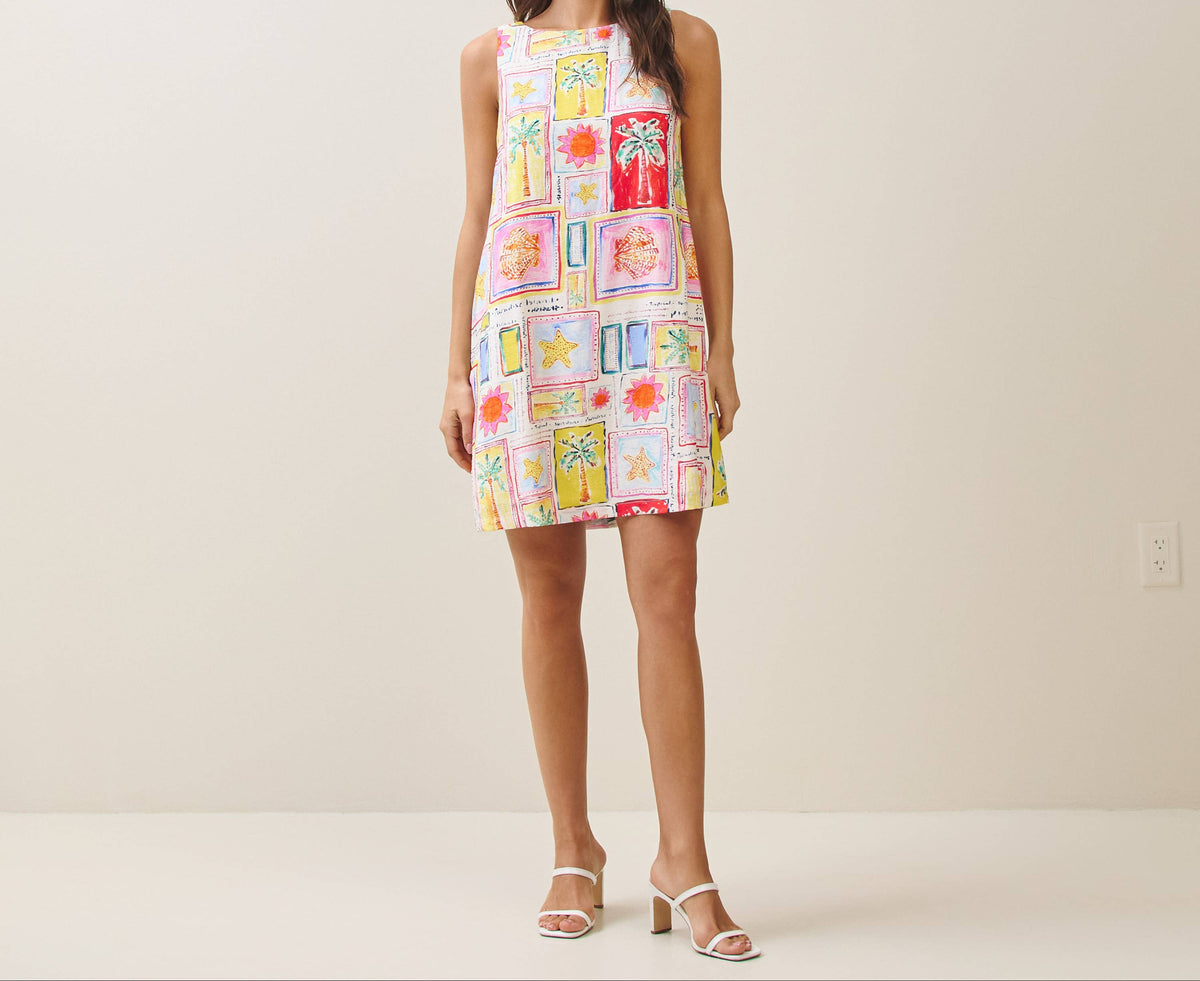 Tropical Postcard Dress