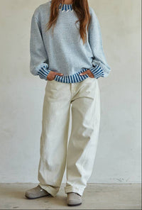 Mock Neck Knit Sweater