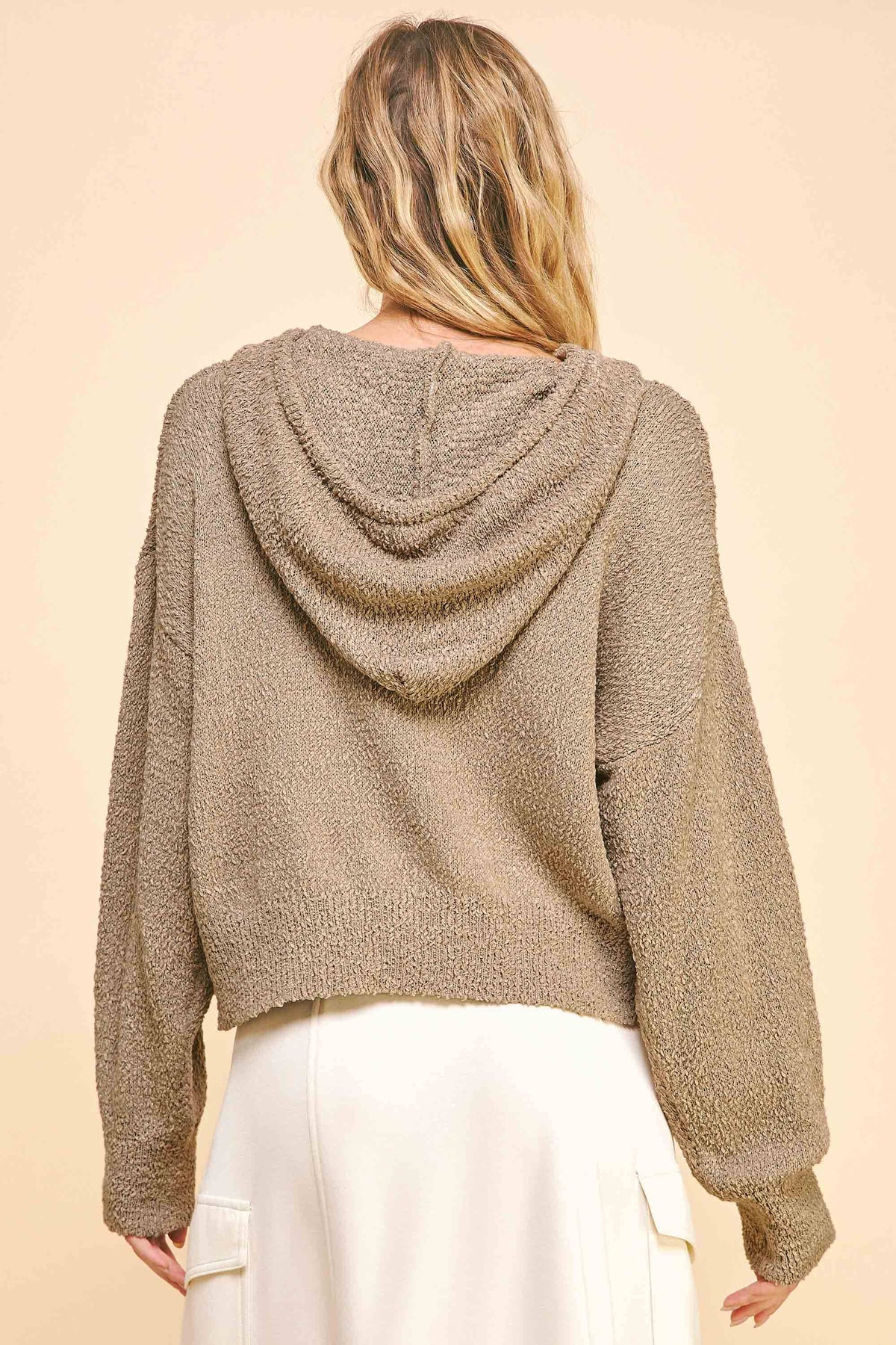 Cropped Sweater Hoodie