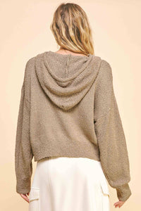 Cropped Sweater Hoodie