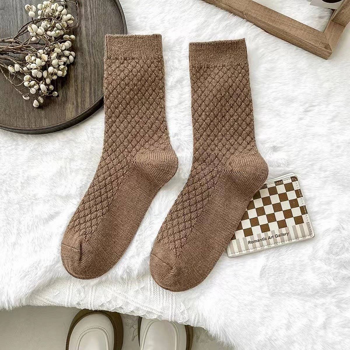 Cozy Knit Crew Socks