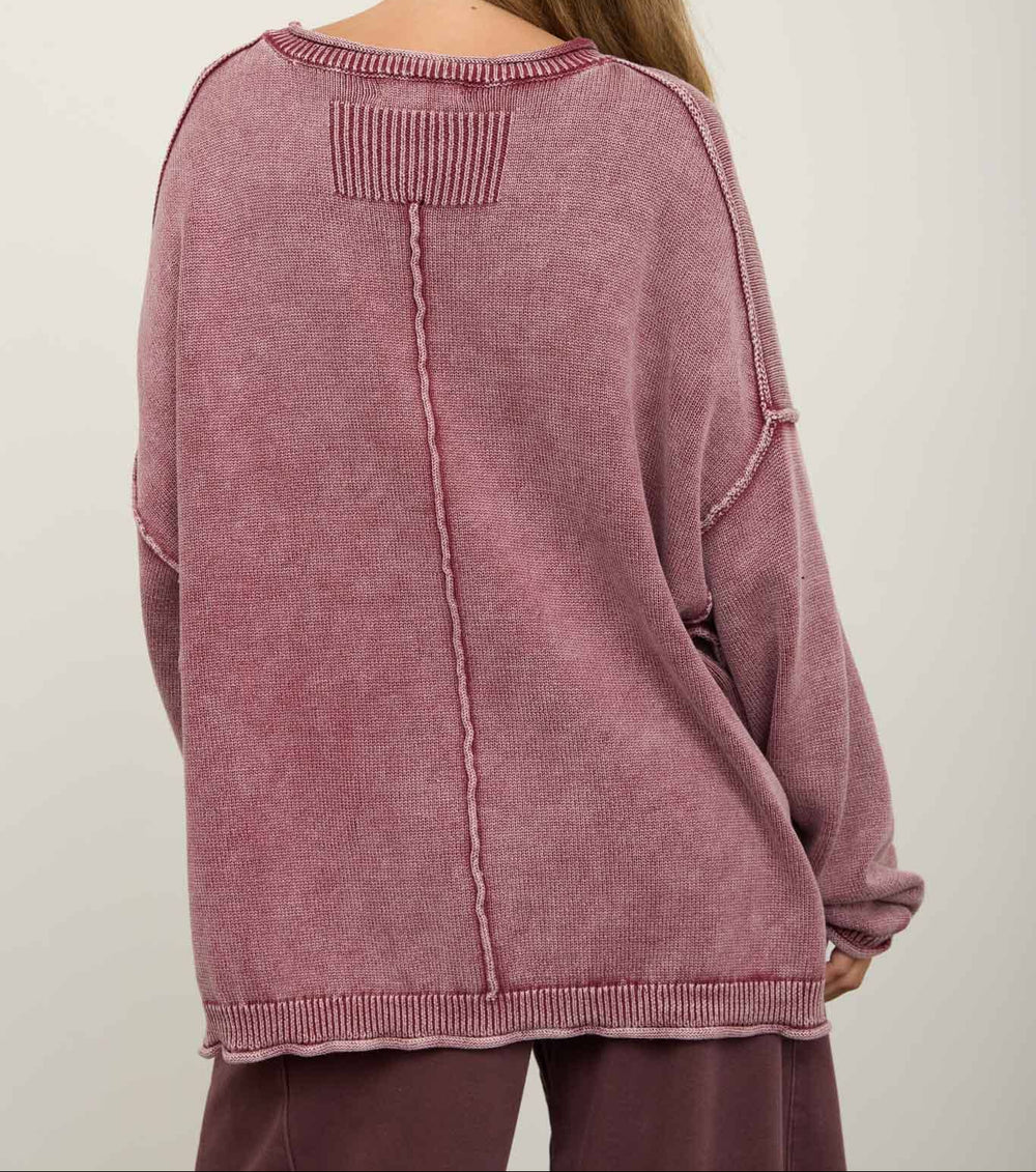 After Hours Sweater - Burgundy
