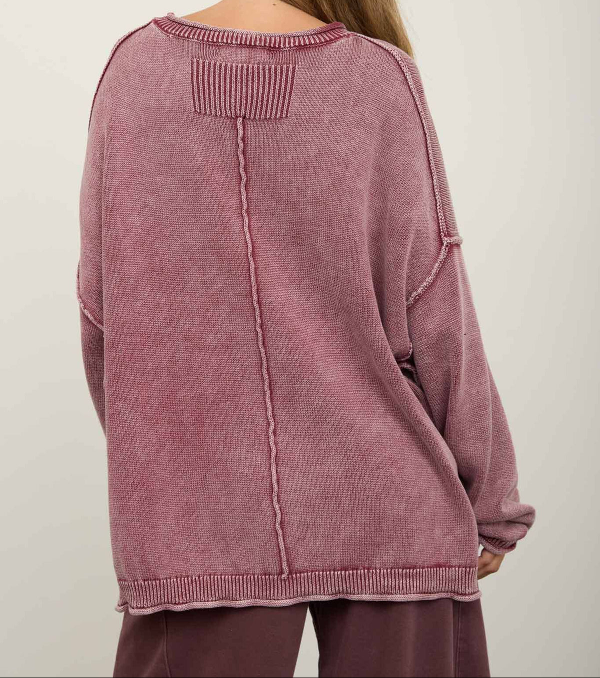 After Hours Sweater - Burgundy