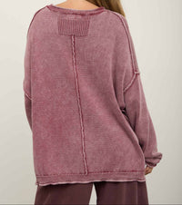 After Hours Sweater - Burgundy