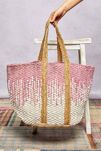 Woven Boho Tote Bag