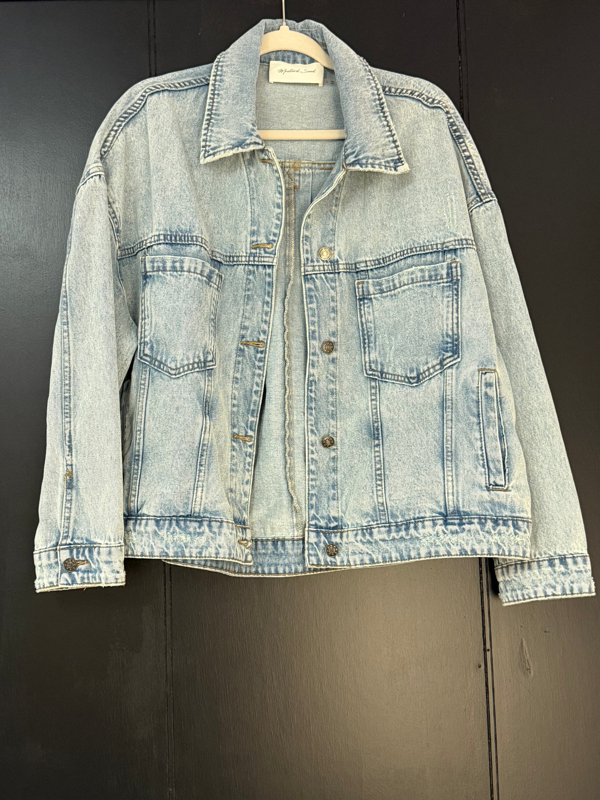 Skyline Pleated Denim Jacket