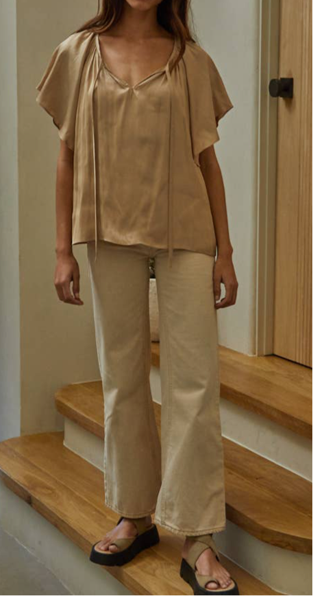 CAROLYN SATIN TOP