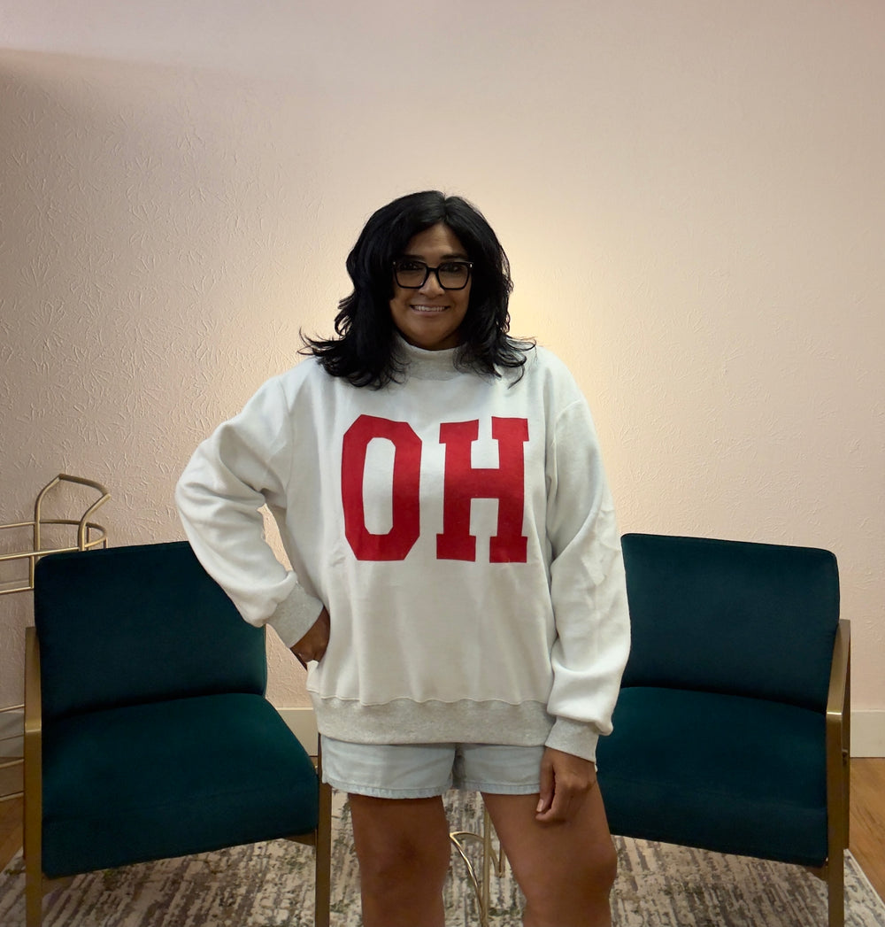 OH-IO & OH' Reversible Mockneck Sweatshirt