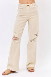 Judy Blue HW Destroyed 90's Straight  Jean