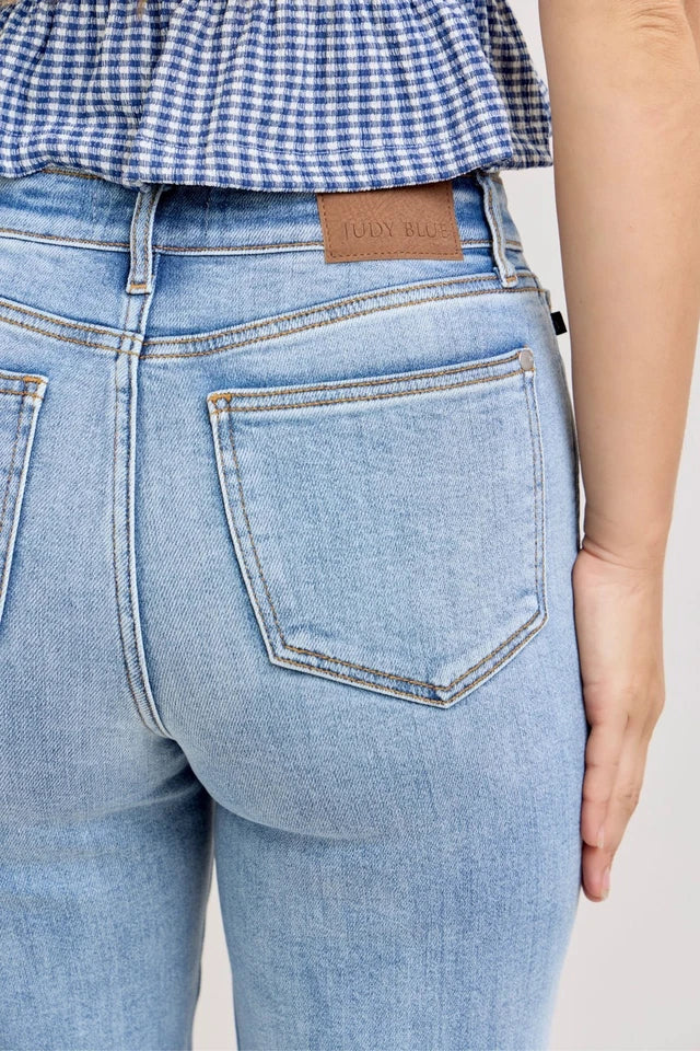 Judy Blue High Waist Ankle Straight Jeans