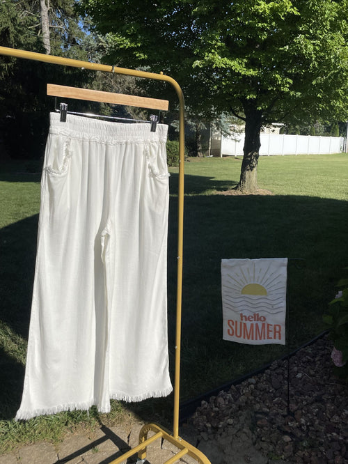 Summer Linen Pant - Off White