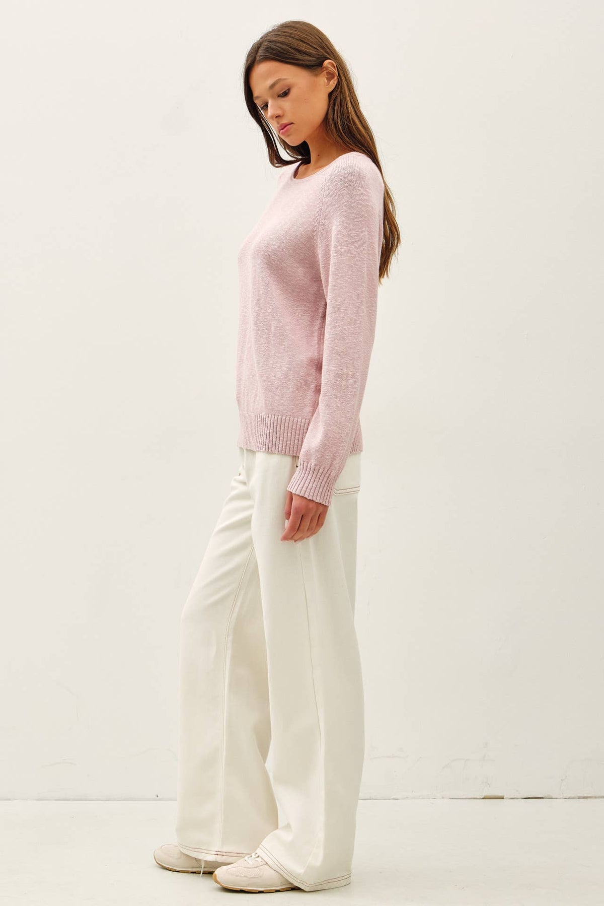 Abbey Dusty Pink Sweater