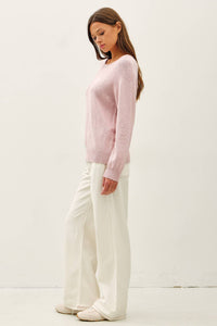 Abbey Dusty Pink Sweater