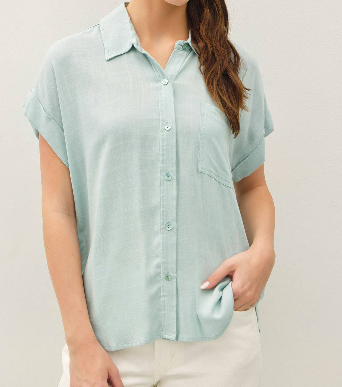 Seaside Button Down Top