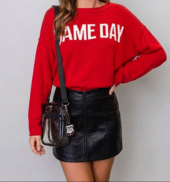 Game Day Sweater-Red