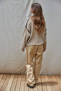 Crew Neck Mocha Sweater