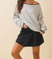 Relaxed Drop Shoulder Sweater