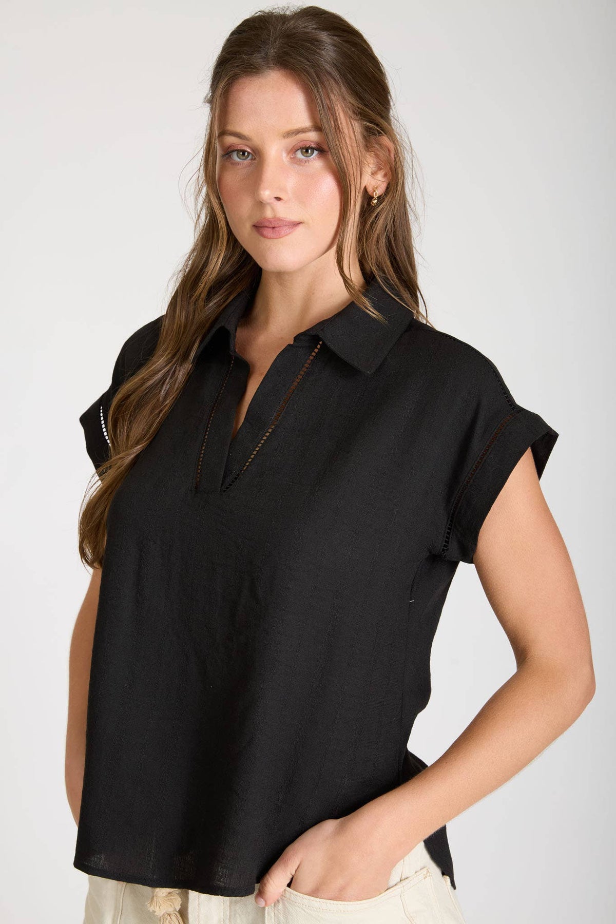 Charlotte Lace Top - Black