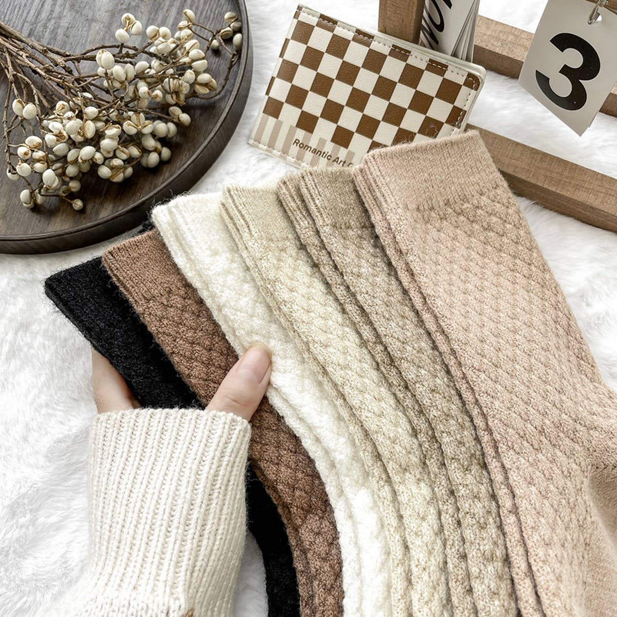 Cozy Knit Crew Socks