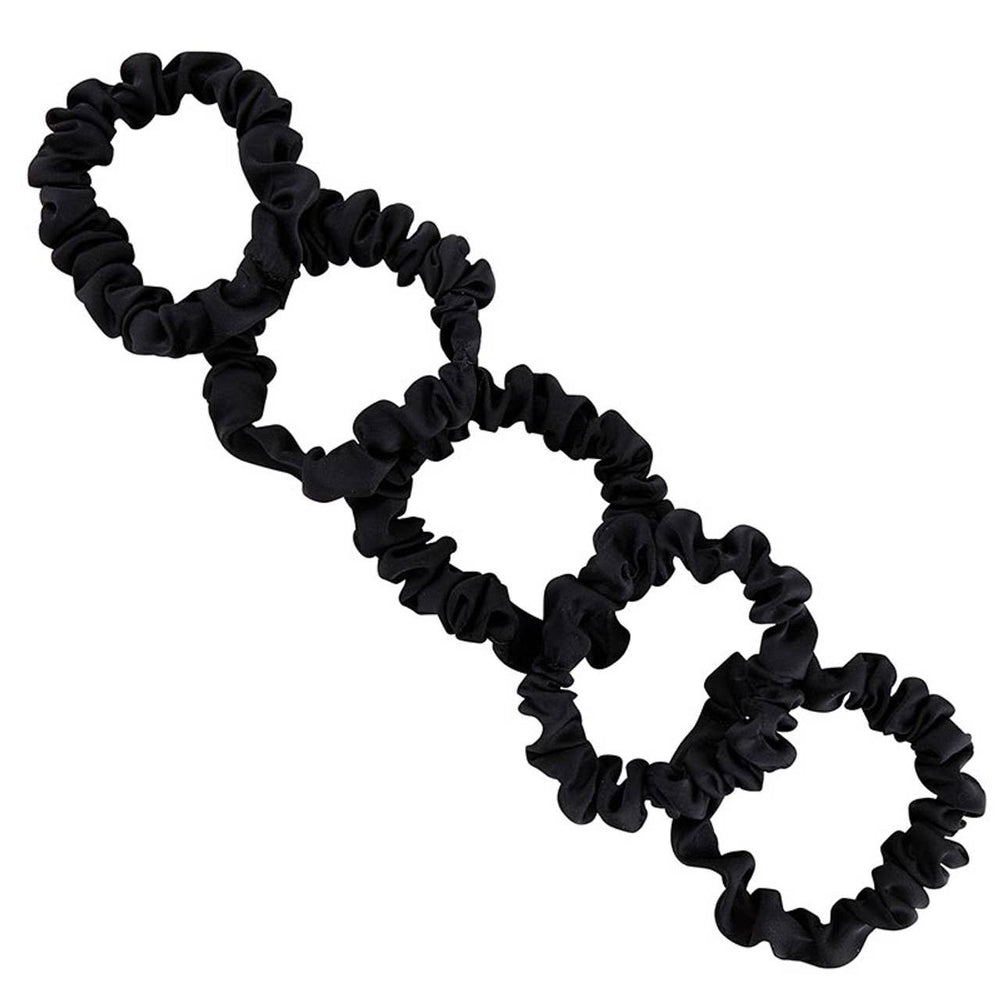 Satin Scrunchies Jar - Black