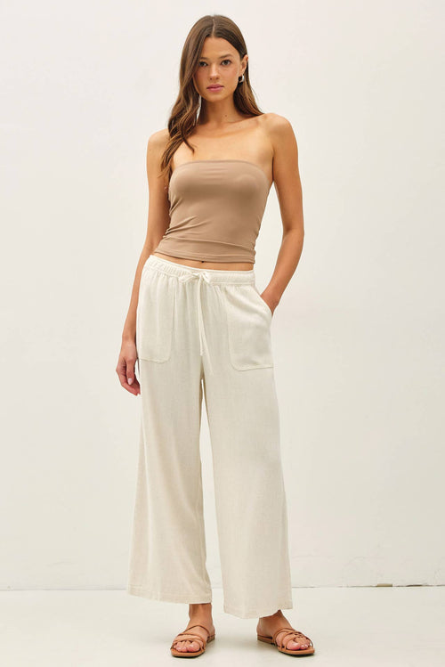 Breezy Linen Wide Leg Pant