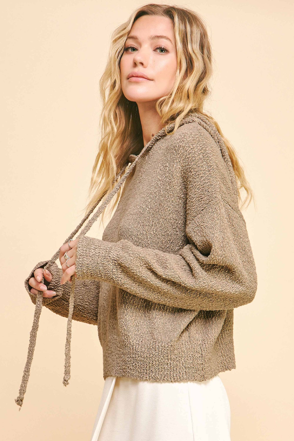 Cropped Sweater Hoodie