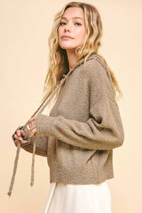 Cropped Sweater Hoodie