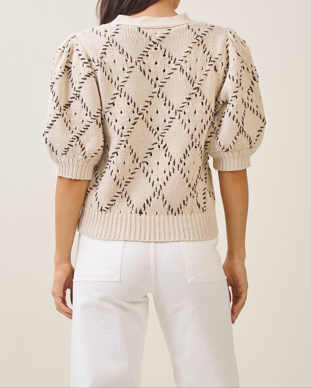 Diamond Short Sleeve Cardigan