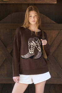 WESTERN BOOt SWEATER