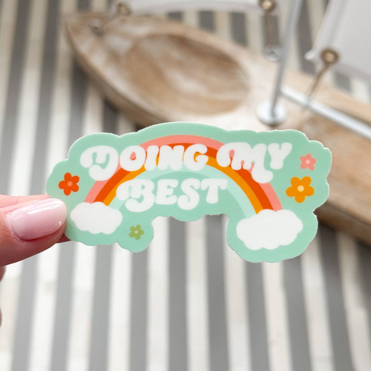 Doing My Best Sticker