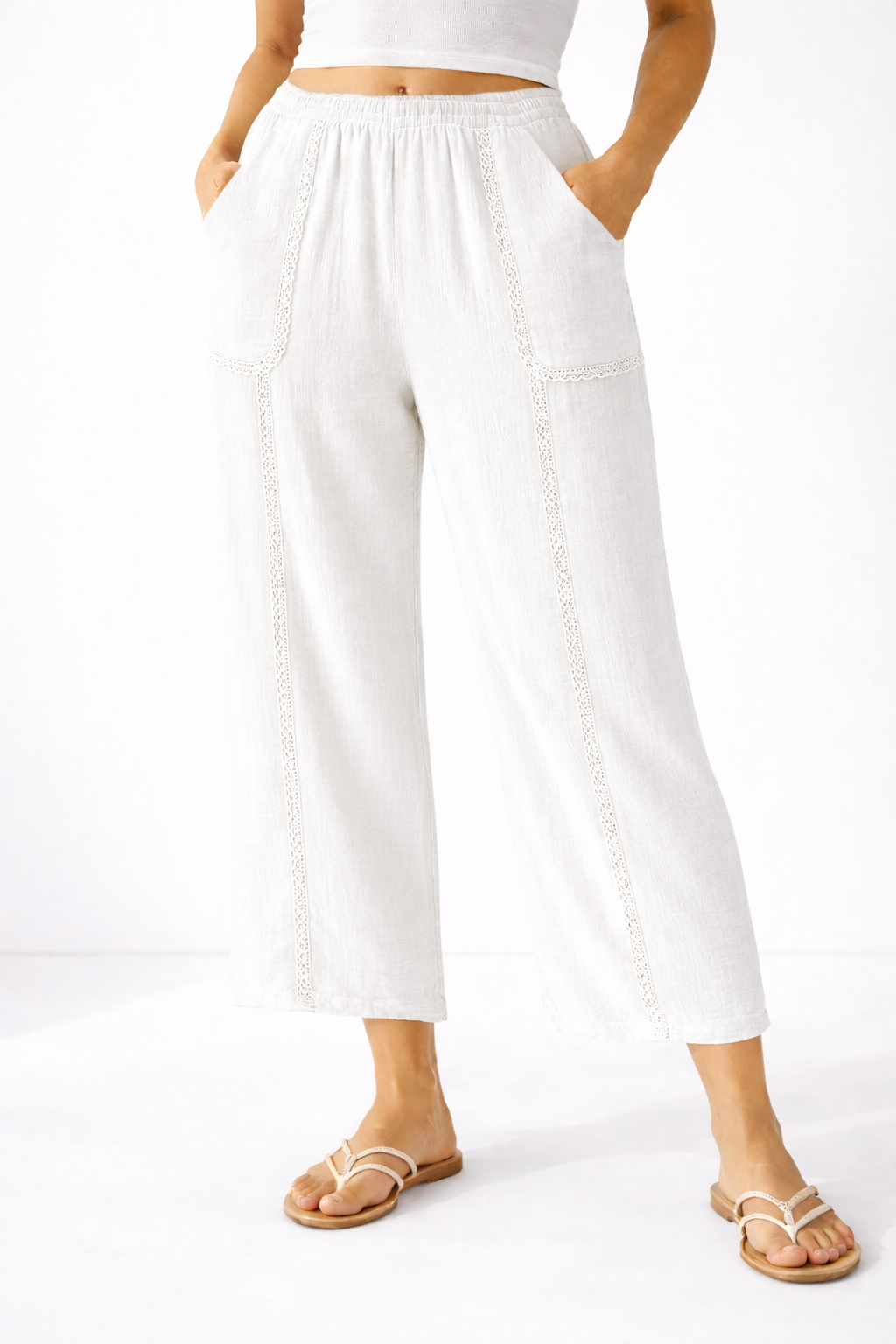 Seaside Breeze Pants - White