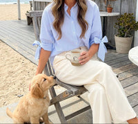 Coastal Charm Blouse - Blue