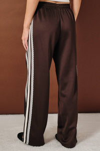 Lace Trim Track Pants