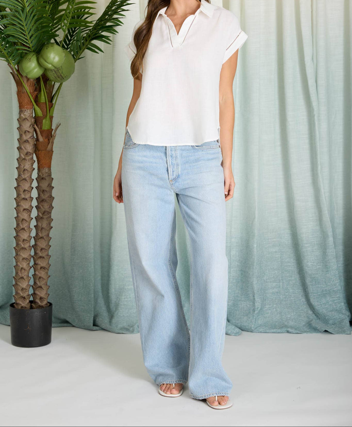 Charlotte Lace Top - White