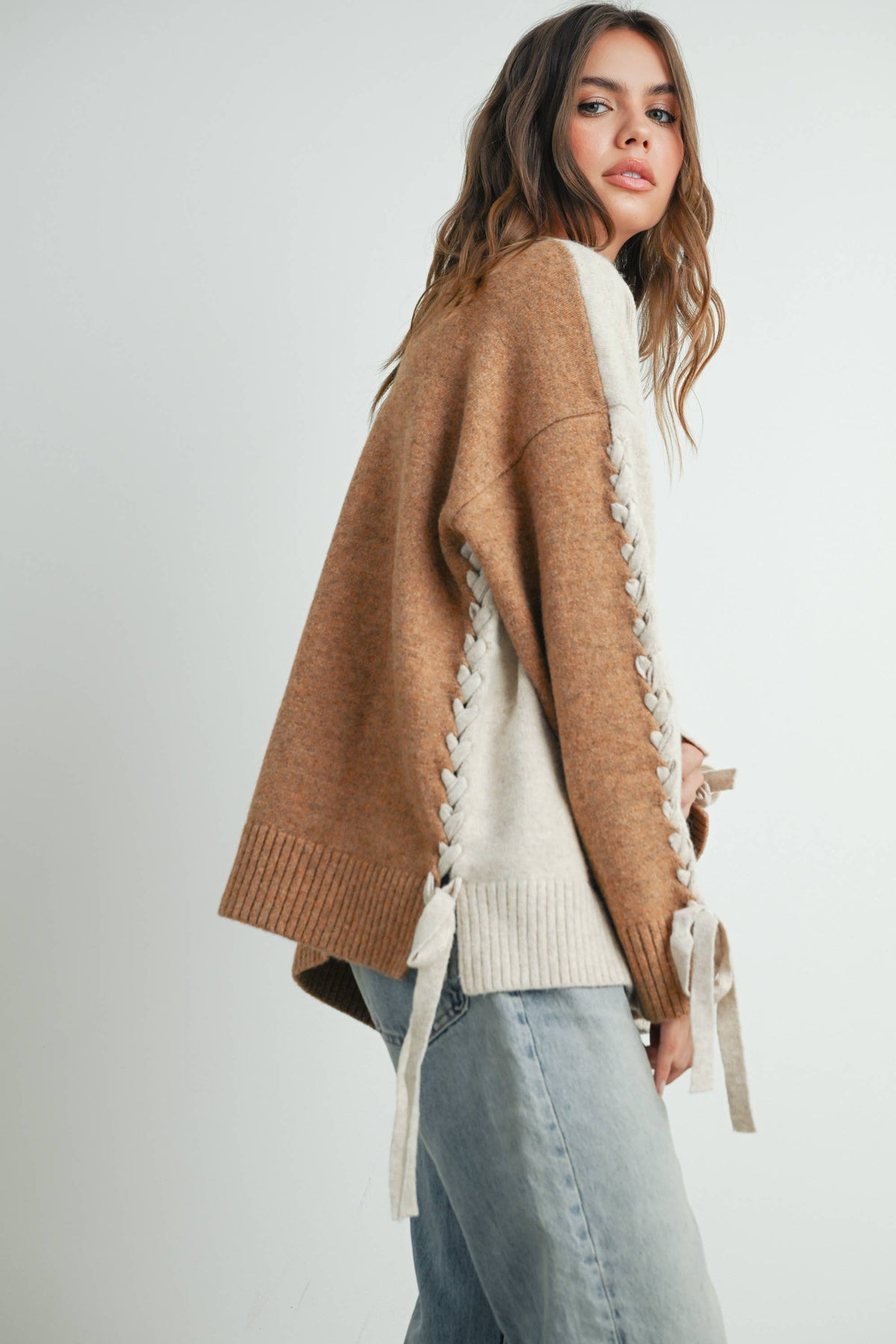 Mocha Ribbon Sweater