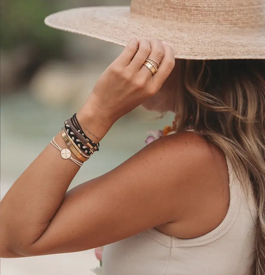 Focus - Gold Arrow Charm Hair Tie Bracelets