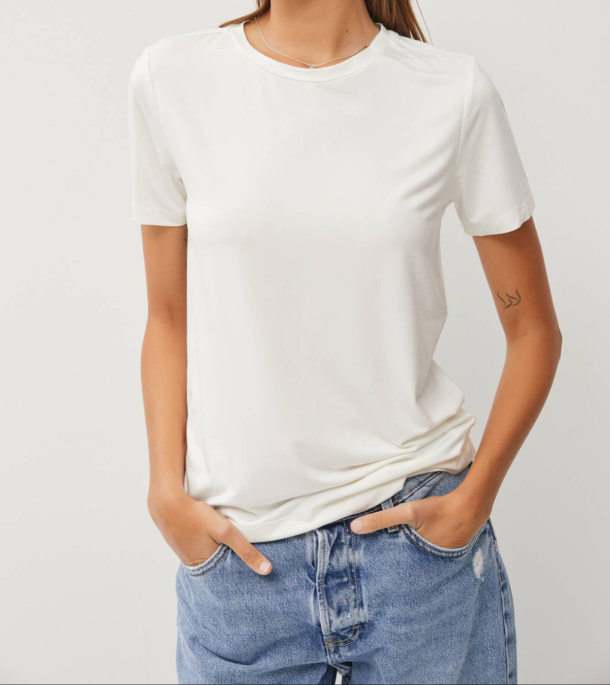 Bamboo Everyday Basic T - White