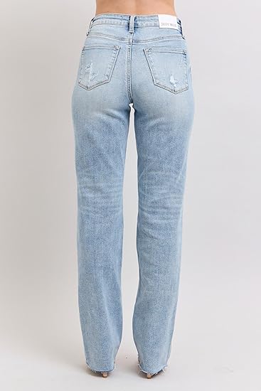 Judy Blue MR Light Wash Dad Jean