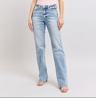 Judy Blue MR Light Wash Dad Jean