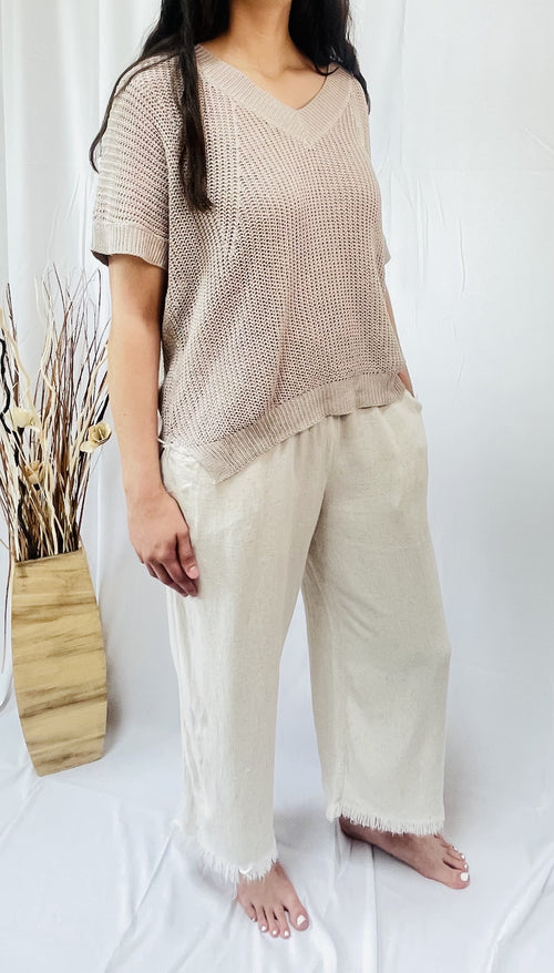 Summer Linen Blend Pants