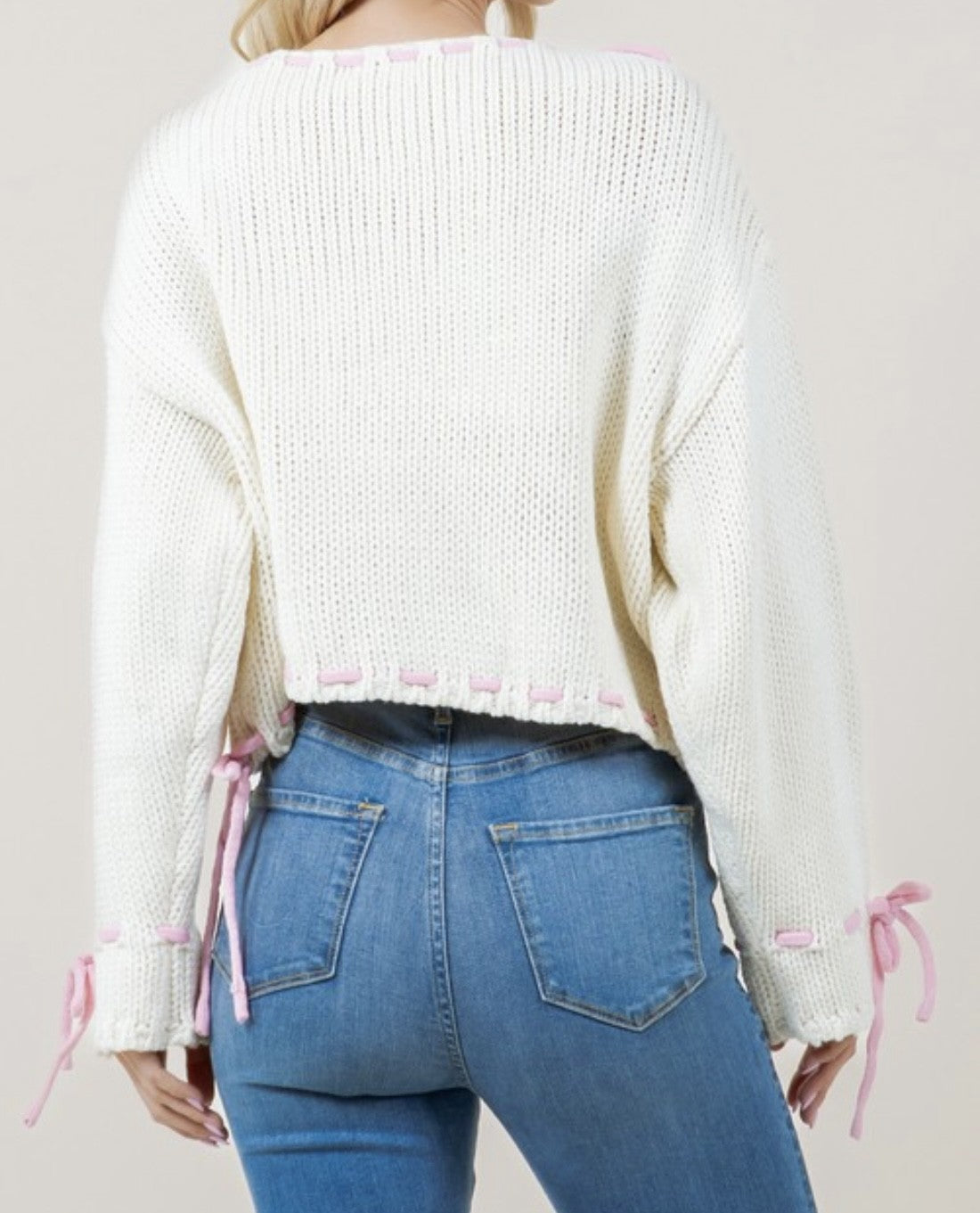Blush and Cream Sweater